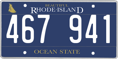 RI license plate 467941