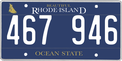 RI license plate 467946