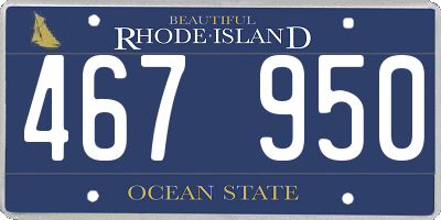 RI license plate 467950