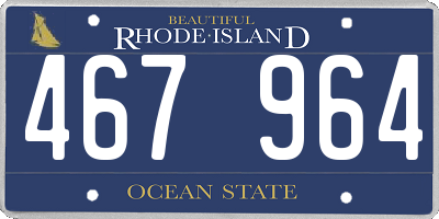 RI license plate 467964