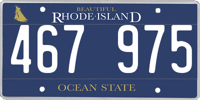 RI license plate 467975