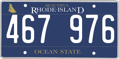 RI license plate 467976