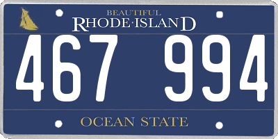 RI license plate 467994