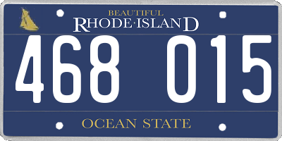 RI license plate 468015