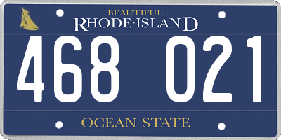 RI license plate 468021