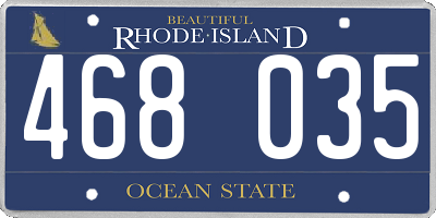 RI license plate 468035