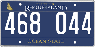 RI license plate 468044