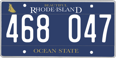 RI license plate 468047