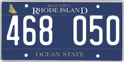 RI license plate 468050