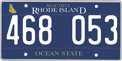 RI license plate 468053