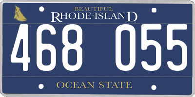 RI license plate 468055