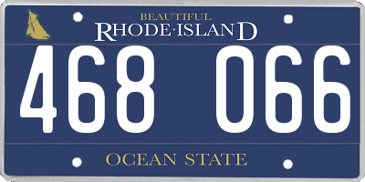 RI license plate 468066