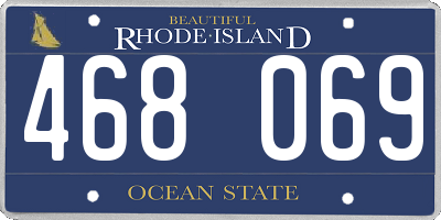 RI license plate 468069