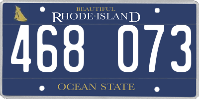 RI license plate 468073