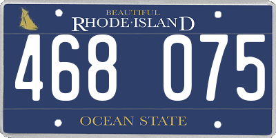 RI license plate 468075