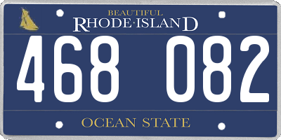 RI license plate 468082