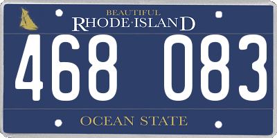 RI license plate 468083