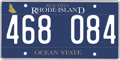 RI license plate 468084