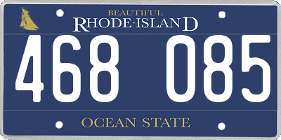 RI license plate 468085