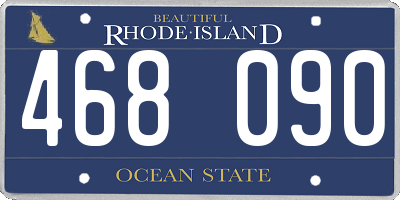 RI license plate 468090