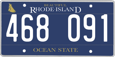 RI license plate 468091