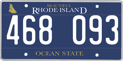 RI license plate 468093