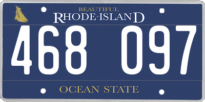 RI license plate 468097