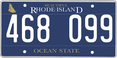RI license plate 468099