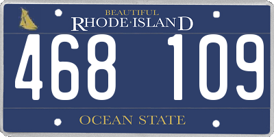 RI license plate 468109