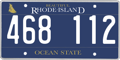 RI license plate 468112