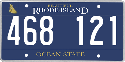 RI license plate 468121