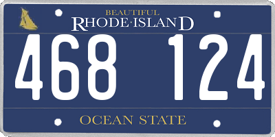 RI license plate 468124