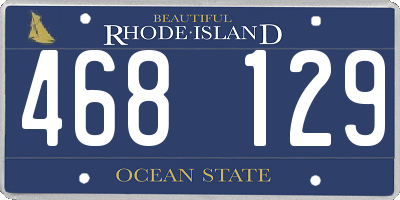 RI license plate 468129