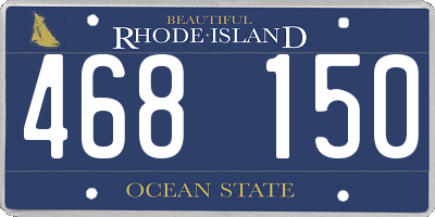 RI license plate 468150