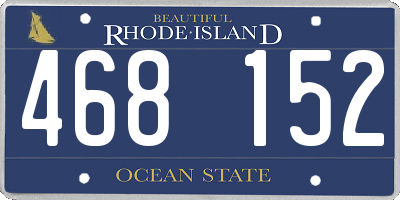 RI license plate 468152