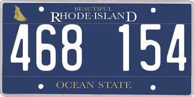 RI license plate 468154