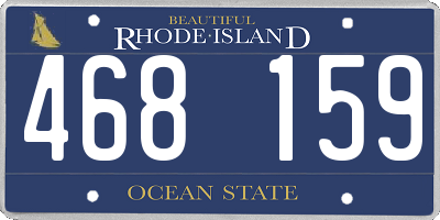 RI license plate 468159