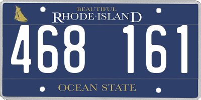 RI license plate 468161