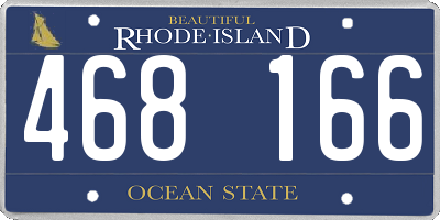RI license plate 468166