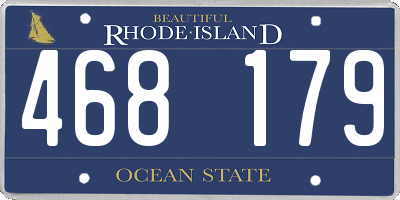 RI license plate 468179