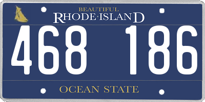 RI license plate 468186