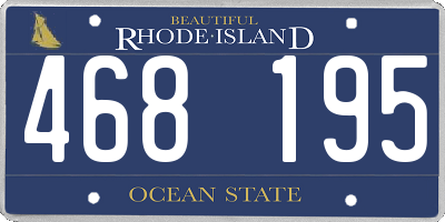 RI license plate 468195