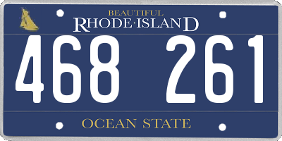 RI license plate 468261