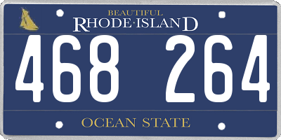 RI license plate 468264