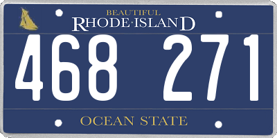 RI license plate 468271