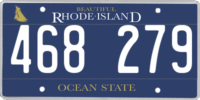 RI license plate 468279