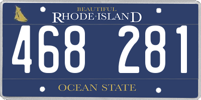 RI license plate 468281