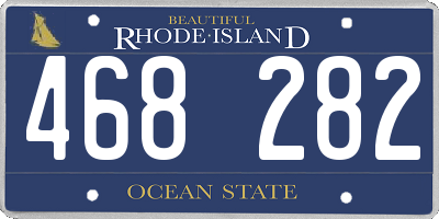 RI license plate 468282
