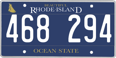 RI license plate 468294