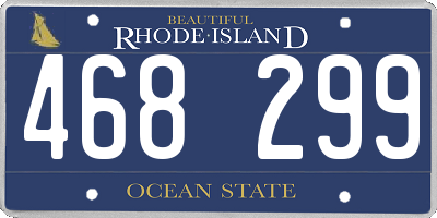 RI license plate 468299